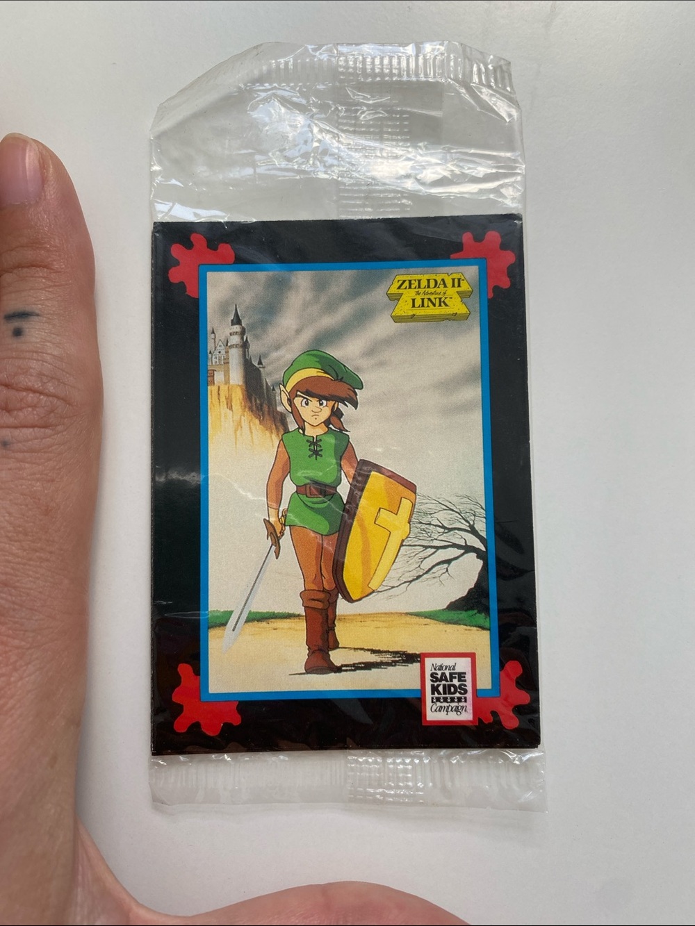 Vintage Sealed 1991 Nintendo Trading Card Treats Zelda II Link Promo Pack Impel